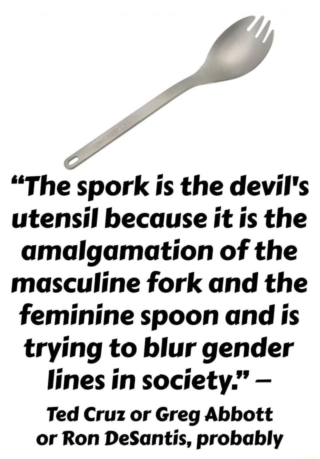 Don't try to rationalize the forks There is no fork - There is no Spoon