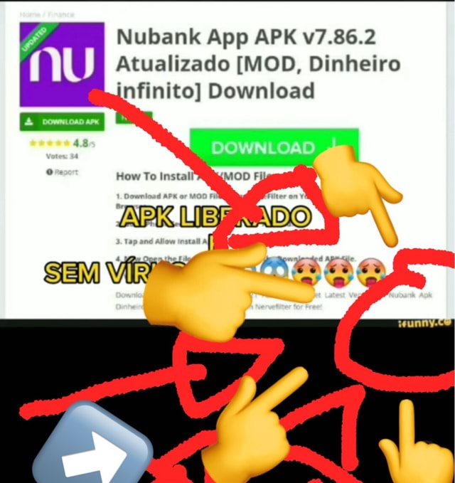 NU DOWNLOAD APK 4.85 Votes: 34 OReporr Nubank App APK v7.92.2