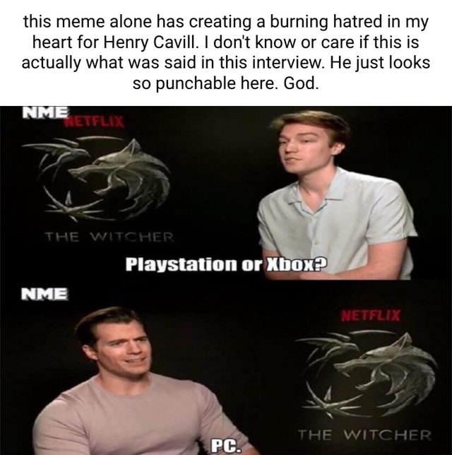 Henry cavill best sale xbox or playstation