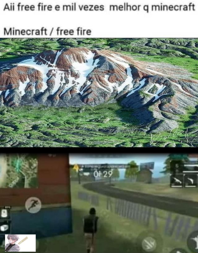 Meu online Vitor, não acredito que vc me trocou p ir jogar free fire free  fire não, minecraft - iFunny Brazil