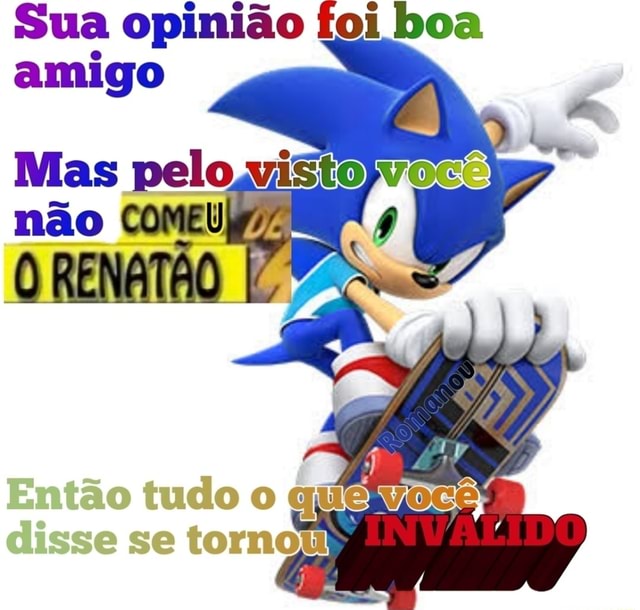 Se você tem foto de perfil de anime opinião não conto mois dicas do Sonic -  iFunny Brazil