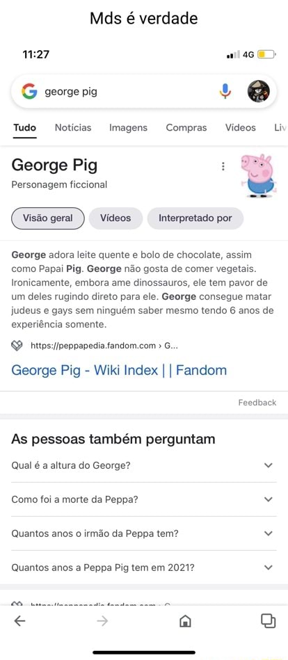 George Pig Personagem ficcional Interpretado por Vídeos George Pig