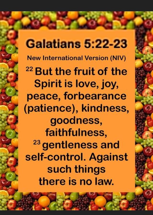 Galatians New International Version (NIV) 22 But the fruit of the ...