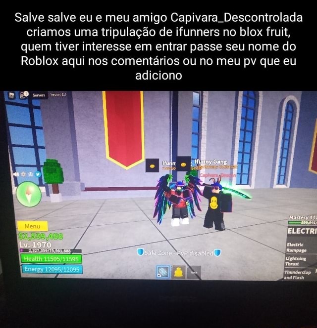 Quando seu Amigo Pede pra Entrar na sua Tripulação do Blox Fruits