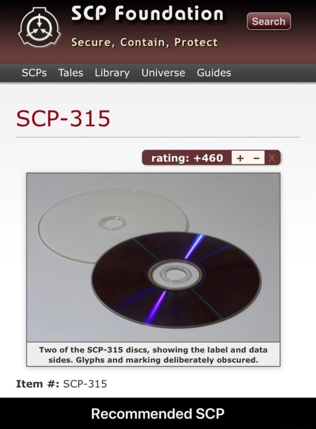 O SCP Foundation Secure, Contain, Protect SCPs Tales Library