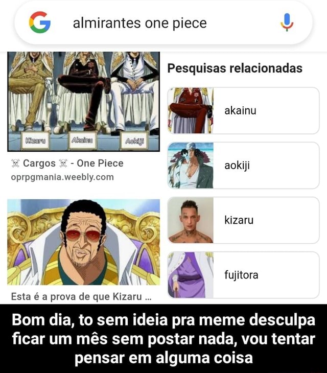 Por favor, assista sem piscar ou pestanejar! Narrador de Quemtá One Piece  assistindo vaiser muito - iFunny Brazil