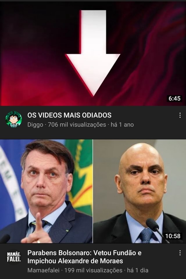 OS 10 VÍDEOS MAIS ODIADOS DO  