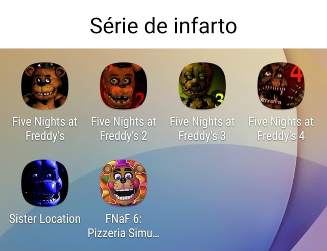 Five Nights At Freddy's 4 Five Nights At Freddy's 2 Five Nights At Freddy's  3 Five Nights At Freddy's: Siste…