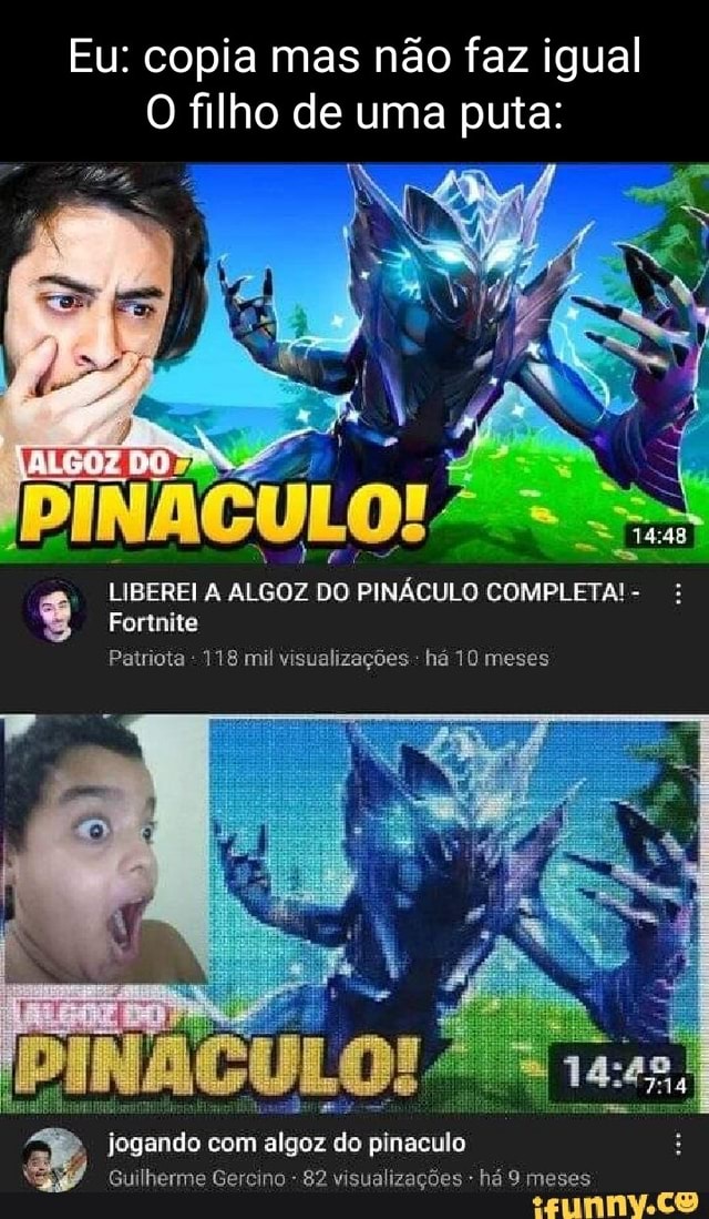 Eu quero jogar um jogo I É Fortnite? NAO! EU QUERO QUE VOCE CORTE SEU  PROPRIO PE!! Ufaaa..Pelo menos não é Fortnite - iFunny Brazil