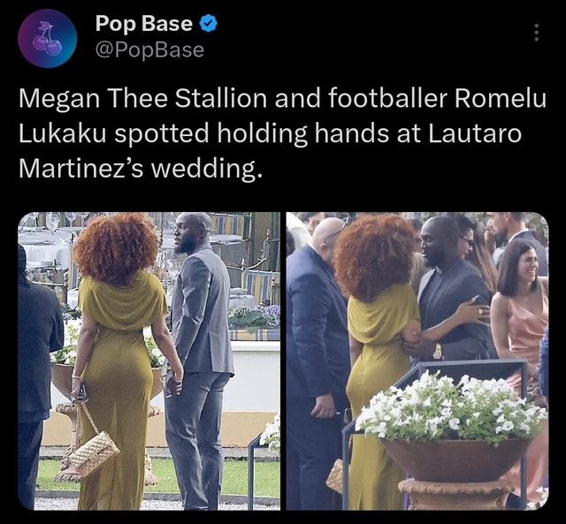 Pop Base @ @PopBase Megan Thee Stallion And Footballer Romelu Lukaku ...