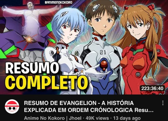 Entenda a ordem cronológica para assistir Evangelion