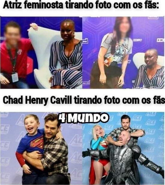 Atriz Feminosta Tirando Foto Com Os F S Chad Henry Cavill Tirando Foto Com Os F S Ifunny Brazil