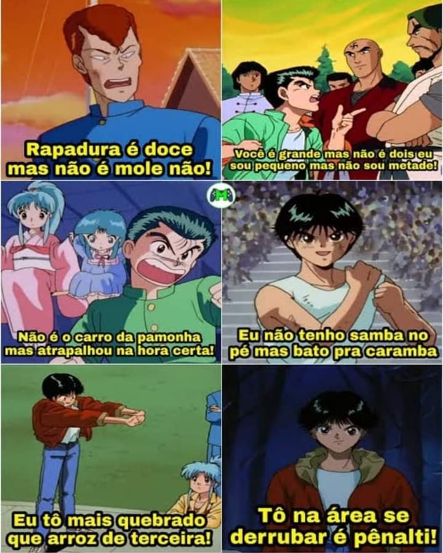 Rapadura é mole mas não é doce não - Confiram os próximos animes