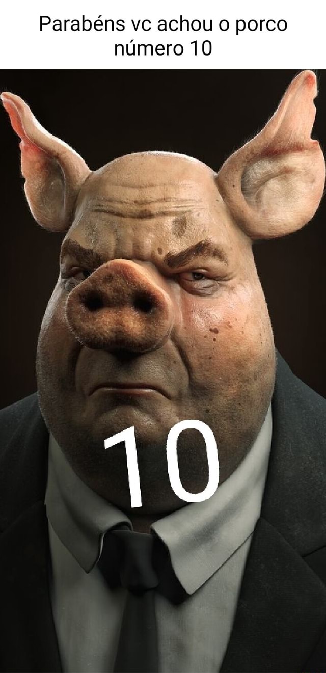 Parabéns Você encontrou 0 John Pork porco número 69 - iFunny Brazil