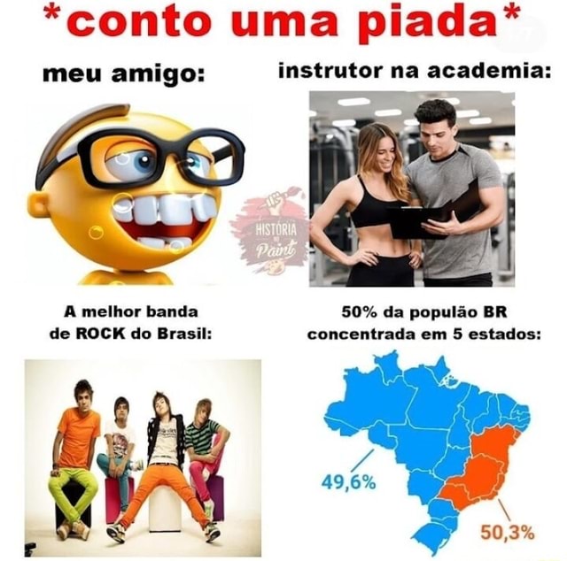 Conto Uma Piada Meu Amigo Instrutor Na Academia A Melhor Banda 50