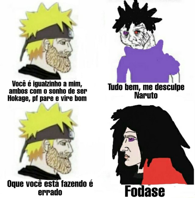 É SÉRIO, ISSO? TÁ ESCRITO HOKAGE NAS MINHAS COSTAS TEM UM ROSTO; GIGANTE  MEU , O NARUTO ACABOU DE ME CHAMAR DE PAI E VOCÊ ME PERGUNTA QUEMEUSOU? -  iFunny Brazil