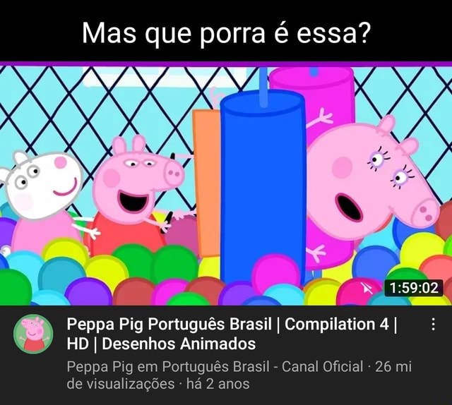 Peppa Pig Português Brasil, O Porquinho Bebê, HD, desenho da peppa