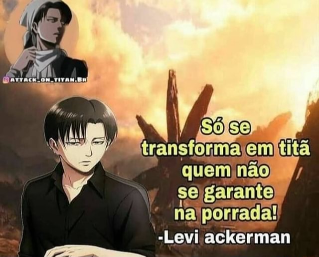 Shingeki Dos Animes - Levi sempre acaba perdendo seus companheiros 😢  Nosso grupo: Shingeki No Kyojin xD Brasil