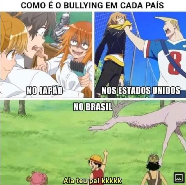 Personagens de anime que sofreriam bullying se fossem brasileiros: Kaga  Kouko Kurapika Kunimi Shana Senku Ku - iFunny Brazil
