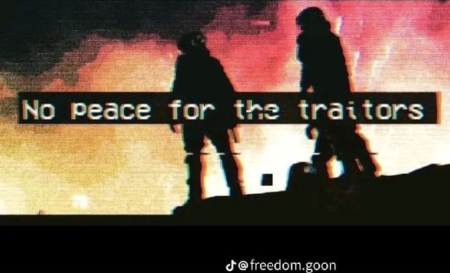No Peace for the traitors dd @freedom.goon - iFunny Brazil