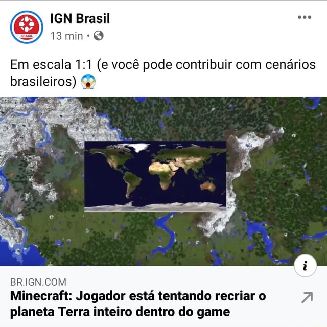 14 mil jogadores recriam a Terra em escala 1 por 1 no Minecraft - Giz Brasil