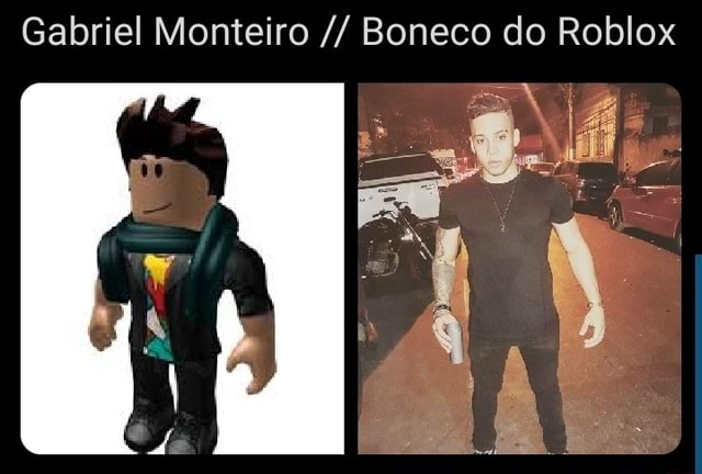 Personagens/pessoas e suas versões do Roblox on X: Gabriel monteiro   / X