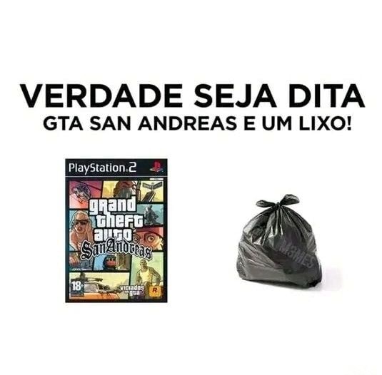 VERDADE SEJA DITA GTA SAN ANDREAS E UM LIXO! PlayStation.2