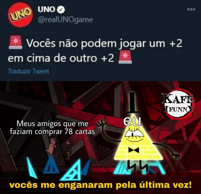 UNO: criadores esclarecem que não pode mesmo juntar a carta +2 à +