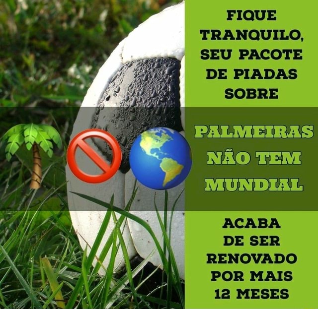 VENCER É BAYERN DE MUNIQUE PIADA QUE PALMEIRAS) NÃO TEM MUNDIAL Como se  isso fosse acontecer - iFunny Brazil