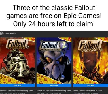 Grab three free Fallout Games today on the Epic Games Store - OC3D