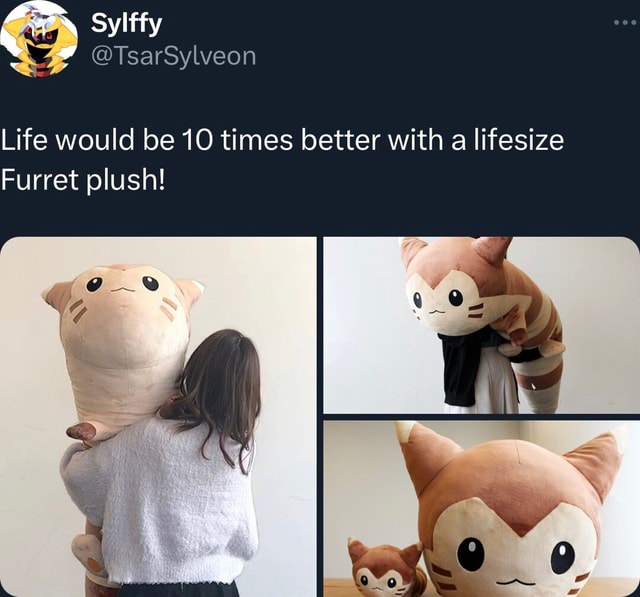 Furret life best sale size plush