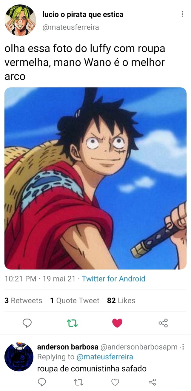 Lucio o pirata que estica (Qmateusferreira olha essa foto do luffy