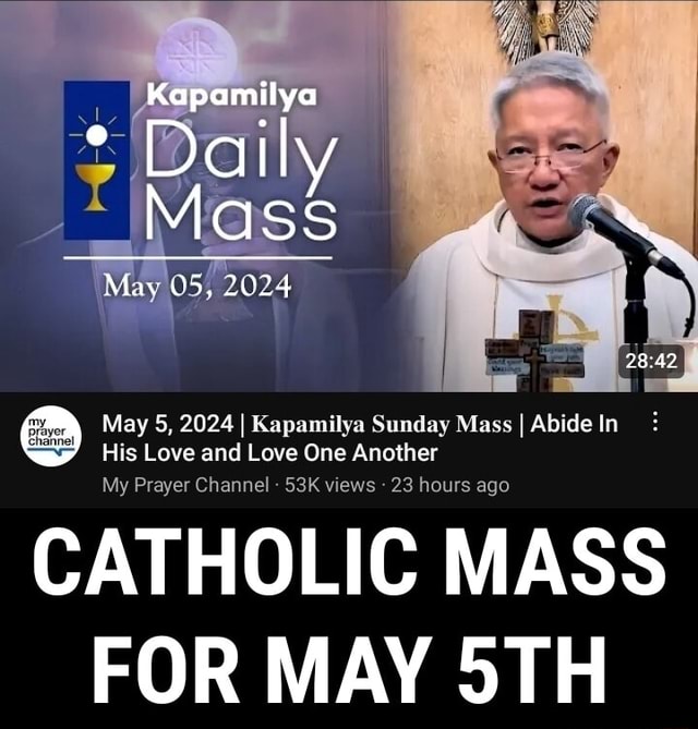 Kapamilya Mass May 2024 May 5, 2024 I Kapamilya Sunday Mass I Abide In