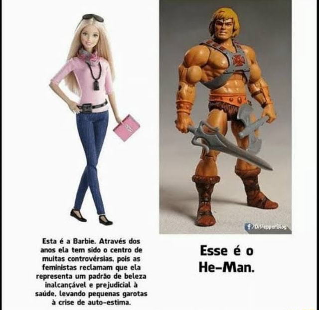 Meme Barbies feministas X femininas