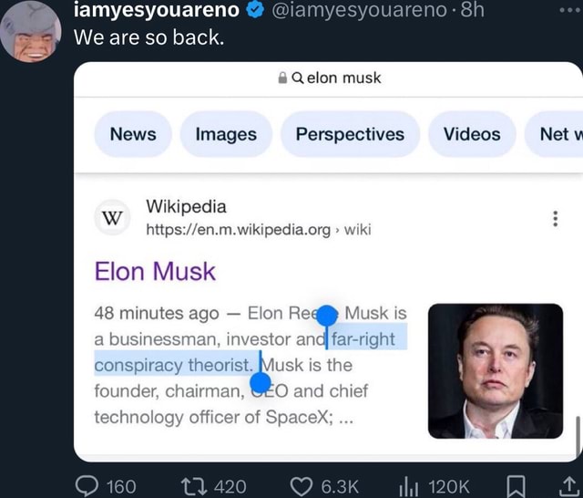 We are so back. liamyesyouareno amyesyouareno: Qelon musk News Images ...