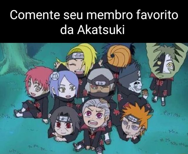 Top 7 membros favoritos da Akatsuki