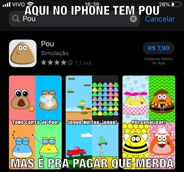 AQUI NO IPHONE TEM POU - iFunny Brazil