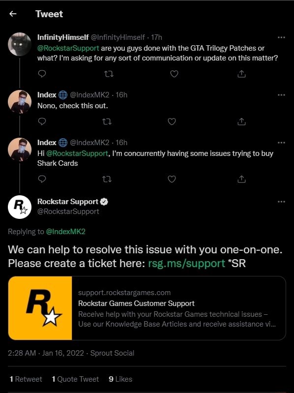 Rockstar Support (@RockstarSupport) / X