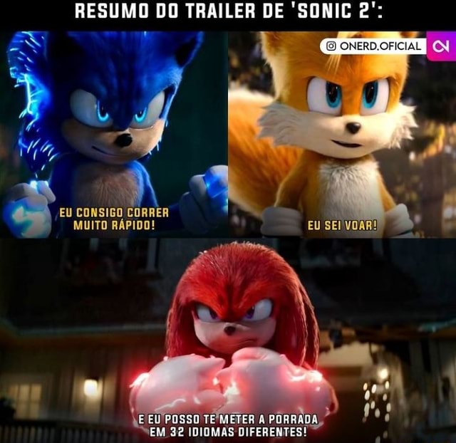 FILME DO SONIC FILME DO TAILS - iFunny Brazil