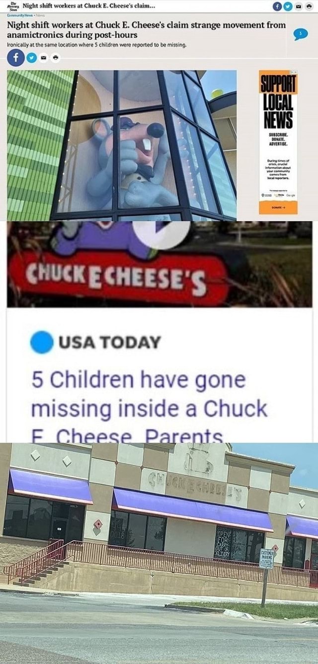 Shift Workers At Chuck E Cheese S Claim Strange Movement From Onics Shift Workers At Chuck E Cheese S Claim Strange Movement From Onics