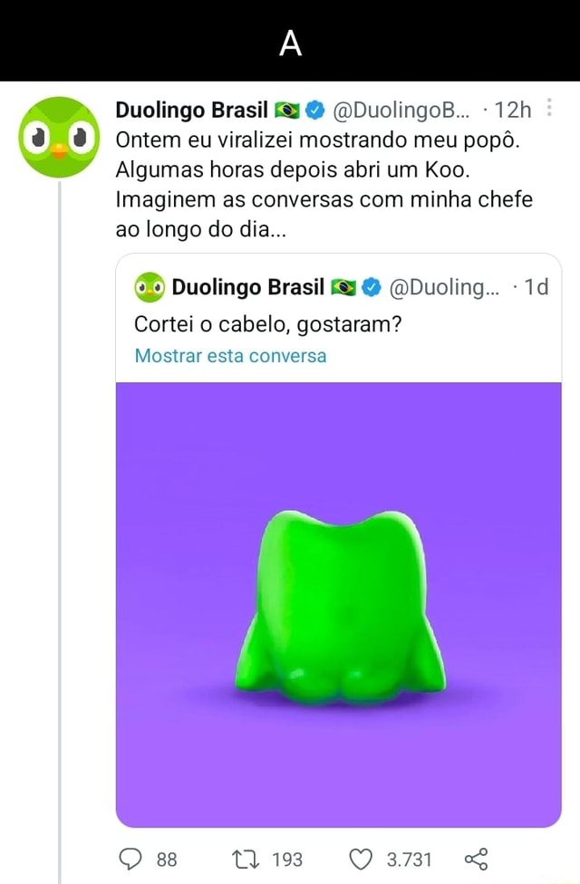 Duolingo Brasil - Começando a semana com comemoração! 🎉