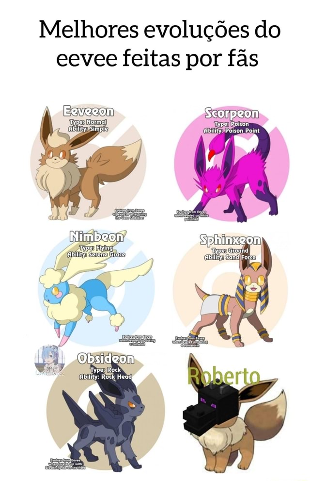 forçar evolução eevee