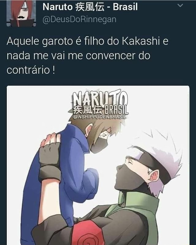 Kakashi só n se casou pq se não o filho dele roubaria a cena em Boruto,  igual ele fazia em Naruto - iFunny Brazil