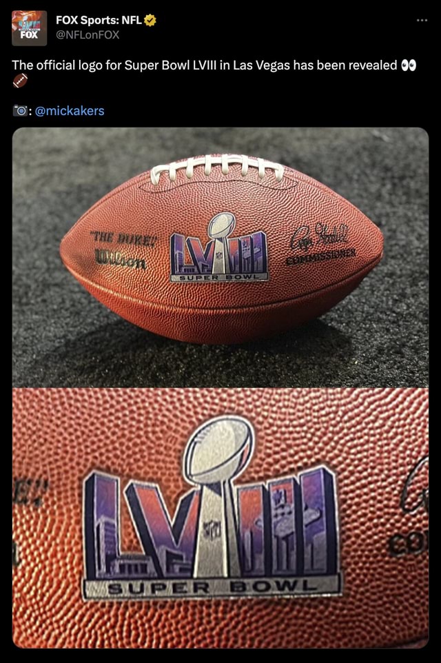 NFL on FOX - The official Super Bowl LVIII logo! Thoughts?