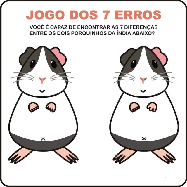 Jogo dos 7 erros, Encontre os 7 erros