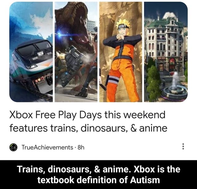 Xbox Free Play Days this weekend features trains, dinosaurs, & anime