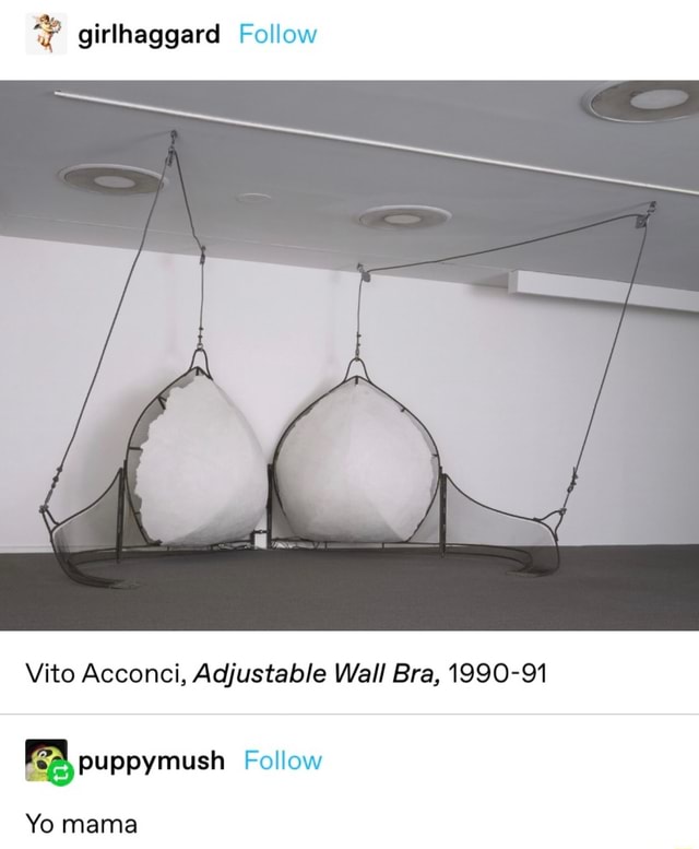 Vito Acconci, Model for 'Adjustable Wall Bra' (1990)