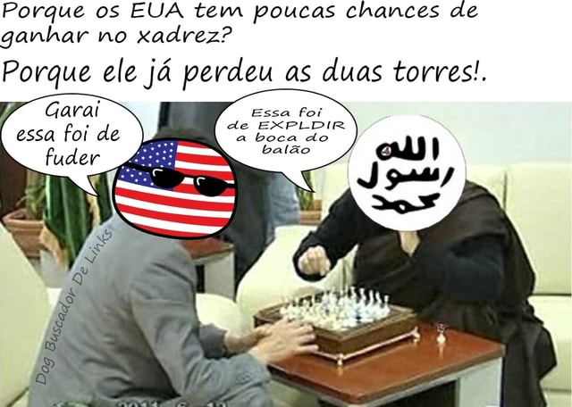 Por que os EUA têm poucas chances de ganhar no xadrez? - Charada e