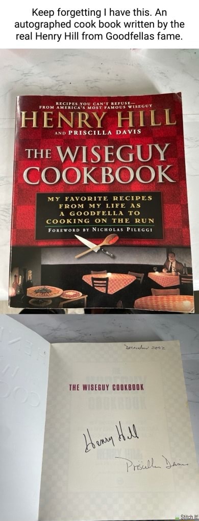 Keep forgetting I have this. An autographed cook book written by the ...