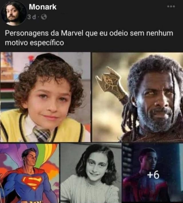 Fe Personagens da Marvel que eu odeio sem nenhum motivo específico - iFunny  Brazil